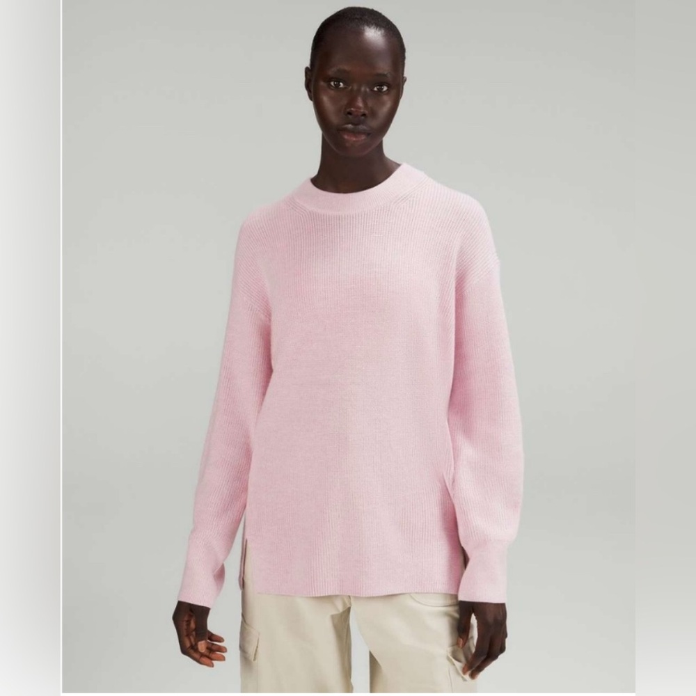 Lululemon Merino Wool-Blend Ribbed Crewneck Sweater